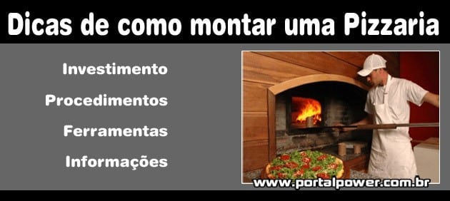 Dicas para montar uma Pizzaria Dicas para montar uma Pizzaria