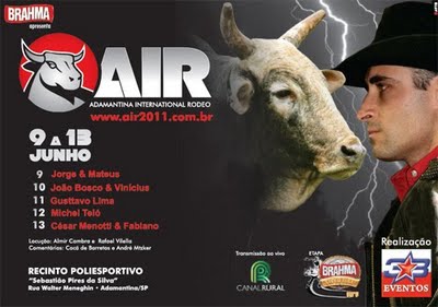 Adamantina International Rodeo (AIR) 2011   Shows , Ingressos e datas