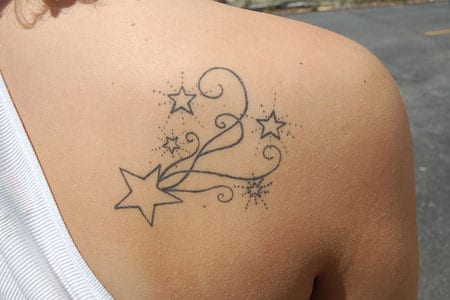 Tatuagens Femininas de Estrela Tatuagens Femininas de Estrela