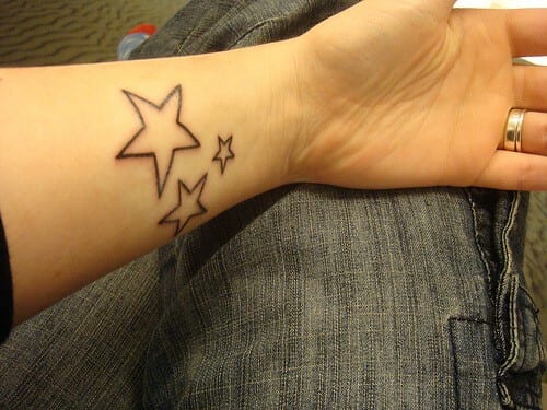 Tatuagens Femininas de Estrela Tatuagens Femininas de Estrela