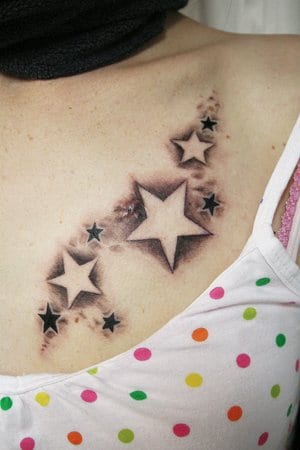 Tatuagens Femininas de Estrela Tatuagens Femininas de Estrela