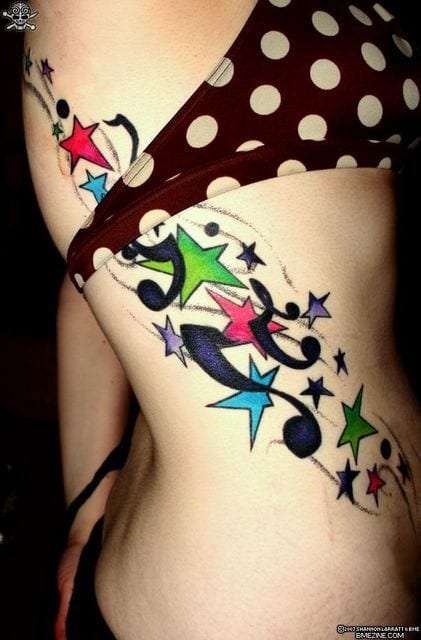 Tatuagens Femininas de Estrela Tatuagens Femininas de Estrela