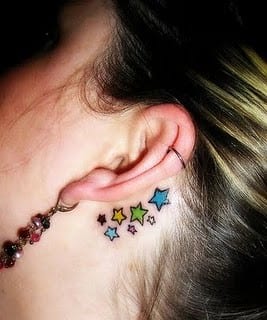 Tatuagens Femininas de Estrela Tatuagens Femininas de Estrela